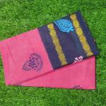 Women Pink Cotton Fancy Saree with Soft Fabric for Daily Wear