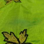 Women Light Green Cotton Fancy Saree with Soft Fabric for Daily Wear
