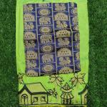 Women Light Green Cotton Fancy Saree with Soft Fabric for Daily Wear