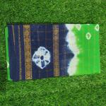 Women Green Cotton Fancy Saree with Classic Print for Office Wear