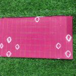 Women Rose Color Cotton Fancy Saree with Chic Design for Party Wear