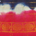 Women Light Red Cotton Fancy Saree with Modern Gold Border for Daily Wear