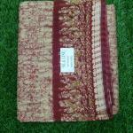 Women Brown Red Shade Cotton Fancy Saree with Trendy Pattern for Daily Use