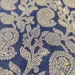 Women Blue Cotton Fancy Saree with Floral Print & Soft Fabric
