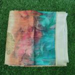 Women Multicolor Cotton Fancy Saree with Trendy Print & Party Wear