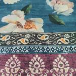 Women Light Blue Cotton Fancy Saree with Minimal Print & Elegant Finish