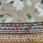 Women Cotton Fancy Saree with Modern Pattern & Flower Style