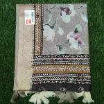 Women Cotton Fancy Saree with Modern Pattern & Flower Style