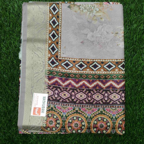 Women Cotton Fancy Saree with Stylish Pallu & Daily Wear Comfort