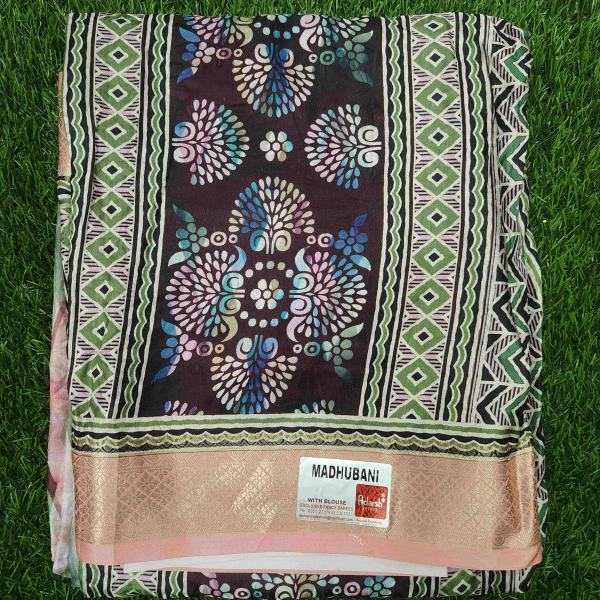 Women Floral Print Cotton Fancy Saree with Soft Finish