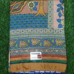 Women Cotton Fancy Saree with Contrast Border & Chic Look