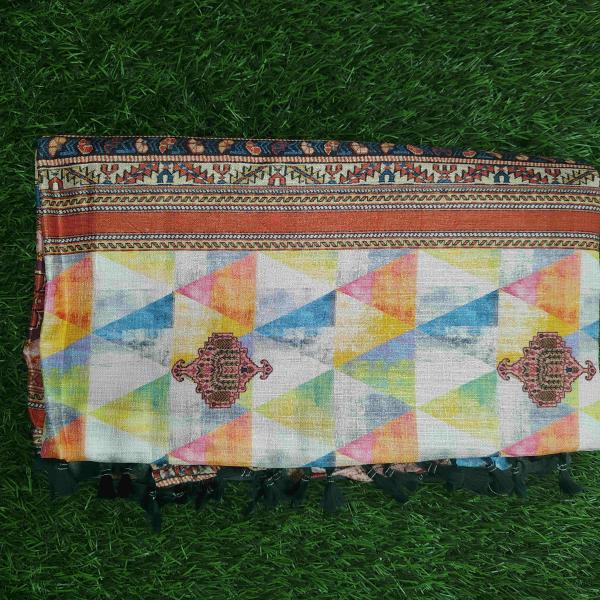 Women Soft Cotton Fancy Saree with Stylish Printed Pattern