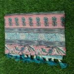 Women Fancy Cotton Saree with Minimal Design & Modern Appeal