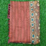 Women Fancy Cotton Saree with Contemporary Pattern & Style