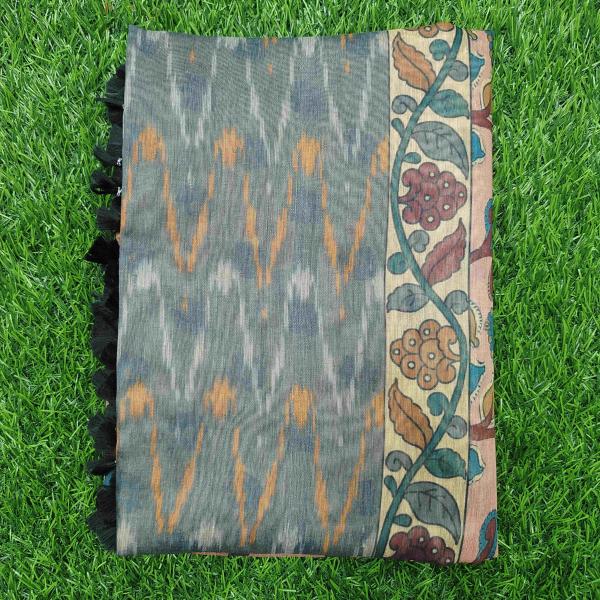 Women Printed Cotton Fancy Saree with Modern Ethnic Design
