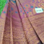 Women Floral Woven Soft Silk Saree with Zari Border