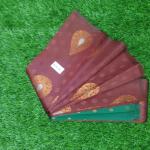 Women Soft Silk Saree with Stylish Contrast Border