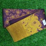 Women Soft Silk Saree with Classic Temple Style Border