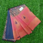 Women Soft Silk Saree with Dual Tone Finish & Border