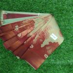 Women Striped Soft Silk Saree with Traditional Border