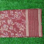 Women Printed Cotton Saree for Casual Fashion with Artistic Floral Patterns
