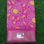 Women Printed Cotton Saree for Daily Office Wear with Smart Prints