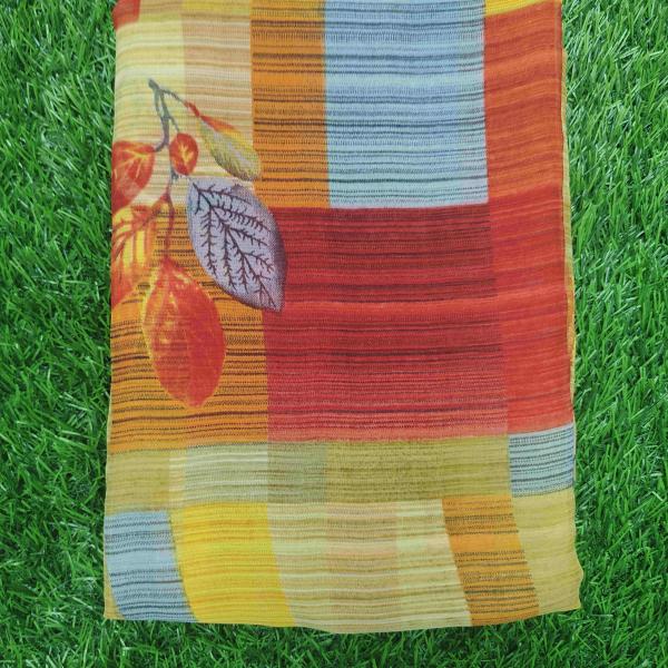 Women Linen Cotton Saree for Comfortable Office Wear with Simple Charm