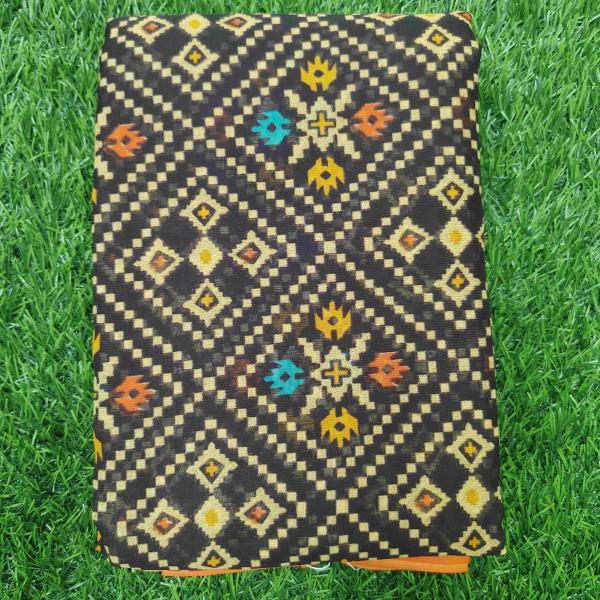 Women Fancy Cotton Saree for Stylish Evenings with Decorative Borders