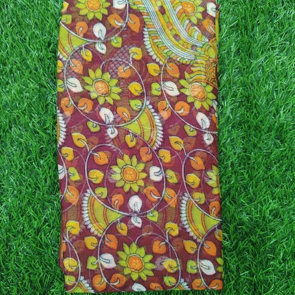 Women Fancy Cotton Saree for Trendy Wear with Stylish Finish
