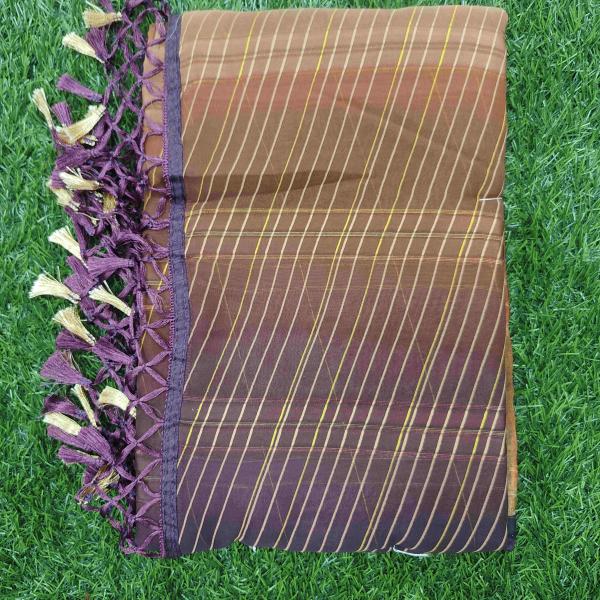 Women Linen Cotton Saree for Office Grace with Breezy Texture