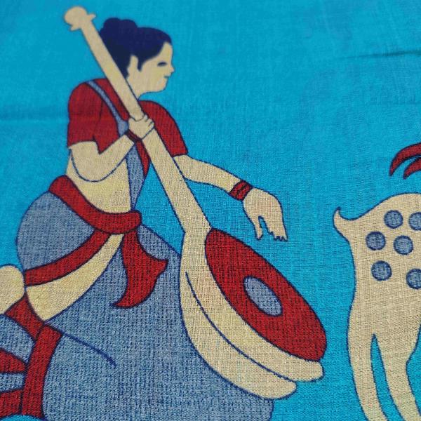 Women Linen Cotton Saree for Everyday Styling with Simple Fabric Flow
