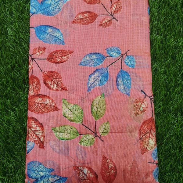 Women Printed Cotton Saree for Office Wear with Smart Pattern