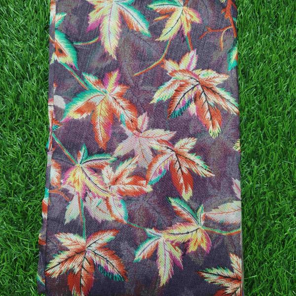 Women Printed Cotton Saree for Casual Look with Floral Artwork Style