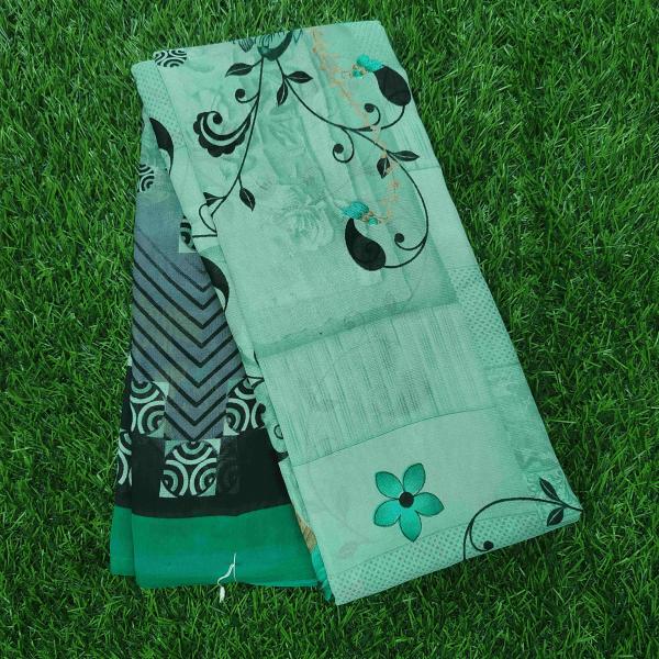 Women Fancy Cotton Saree for Party Wear with Stylish Finish