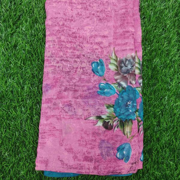 Women Fancy Cotton Saree for Evening Wear with Glam Look