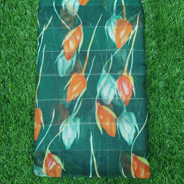 Women Linen Cotton Saree for Daily Comfort with Simple Design