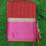 Women Fancy Cotton Saree for Celebration Wear with Designer Finish