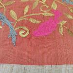 Women Fancy Cotton Saree for Evening Wear with Glam Finish