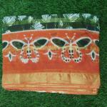 Women Linen Cotton Saree for Casual Wear with Clean Look