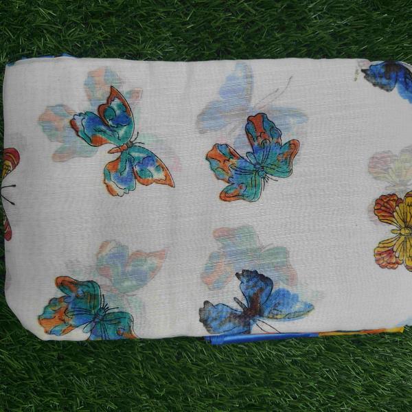 Women Linen Cotton Saree for Daily Use with Minimal Design