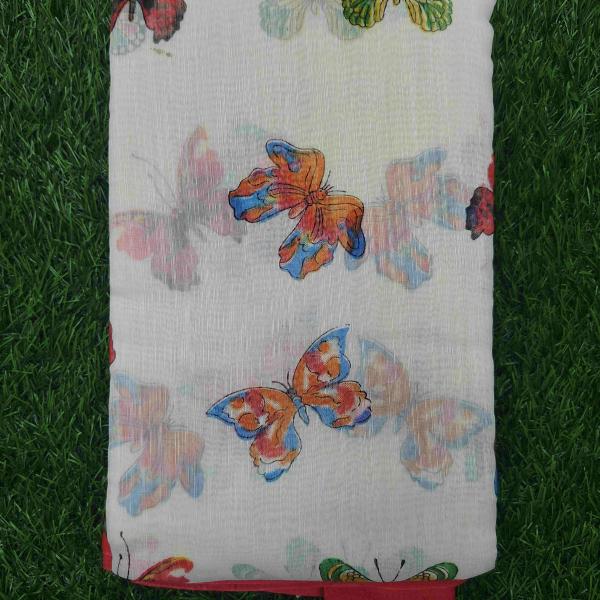 Women Linen Cotton Saree for Daily Wear with Smooth Fabric & Relaxed Fit