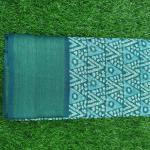 Women Linen Cotton Saree for Office Wear with Clean Design & Breathable Fabric