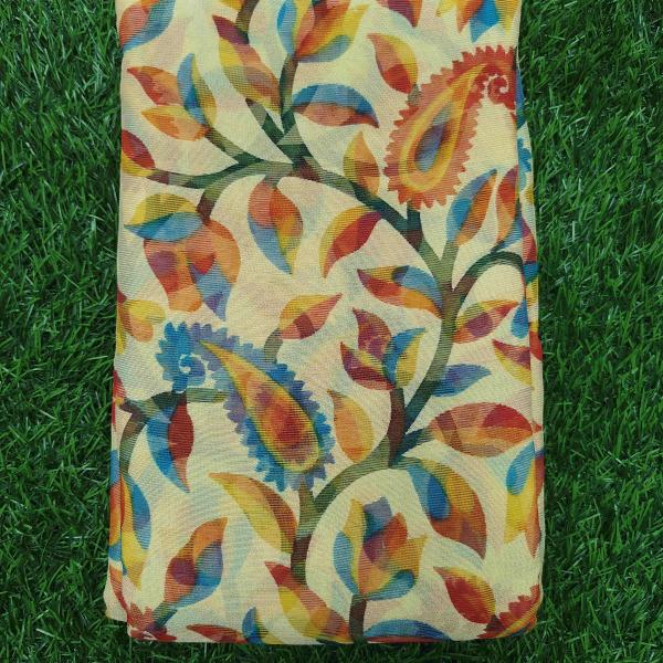 Women Printed Cotton Saree for Office Looks with Trendy Prints & Smart Finish