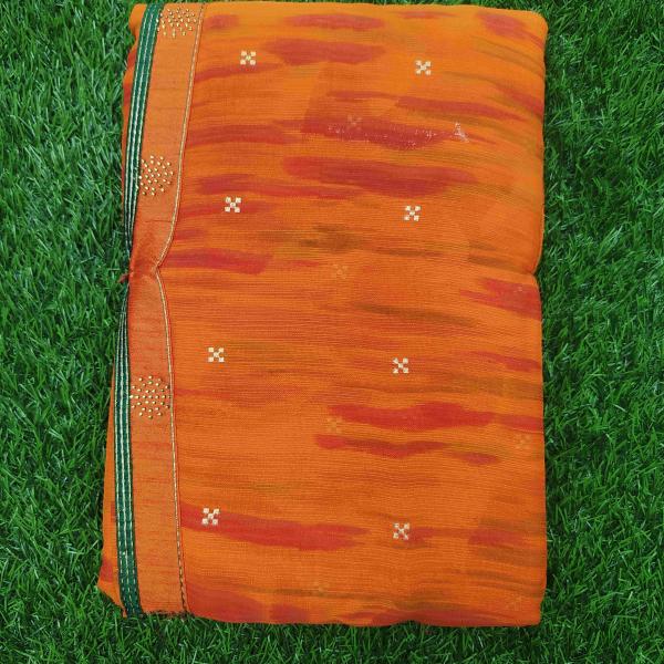 Women Linen Cotton Saree with Soft Breathable Fabric