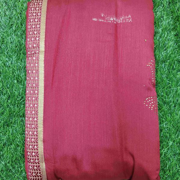 Women Fancy Cotton Saree with Decorative Border Style