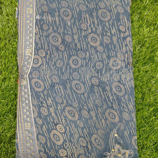 Designer Stone Work Saree for Festive Wear