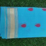 Women Printed Cotton Saree with Creative Design Flow