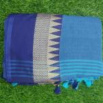 Women Printed Cotton Saree with Soft Abstract Design