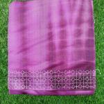 Women Printed Cotton Saree with Abstract Print Pattern