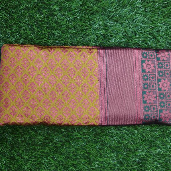 Women Printed Cotton Saree with Artistic Motif Style